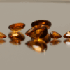 Natural hessonite garnet gemstones 8.7 carats mixed cuts orange color untreated loose stones set