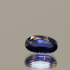 Violetish blue. Sapphire Color Change Oval gemstone with color change effect, 1.16 carat, oval cut, untreated, loose gemstone, dimensions 7.89 × 4.80 × 3.21 mm, IGI certified.