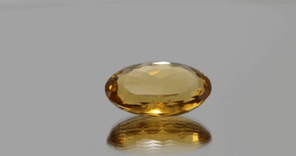 Citrine Gemstone – Yellow Orange, Oval, 7.76 carats