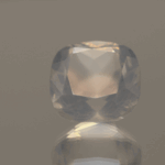 natural milky quartz gemstone 11.88 carat white cloudy cushion cut untreated loose gem