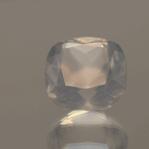 natural milky quartz gemstone 11.88 carat white cloudy cushion cut untreated loose gem