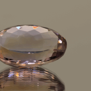 Natural oval cut ametrine gemstone with purple yellow color, 19.80 × 14.60 mm