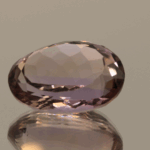 Natural oval cut ametrine gemstone with purple yellow color, 11.70 × 13.80 mm