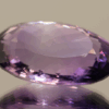 Natural oval cut amethyst gemstone with purple violet color, 23.90 × 16.30 mm