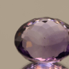 Natural oval cut amethyst gemstone with purple violet color, 15.90 × 15.00 mm