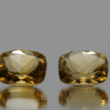 Faceted Citrine Gemstones – Yellow Orange, Cushion, 6.95 carats