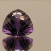 Natural trillion cut amethyst gemstone with purple violet color, 16.30 × 15.80 mm