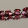 Natural rhodolite garnet gemstones 13.5 carats mixed cuts purple color untreated loose stones set