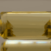 Lemon Quartz gemstone 44.41 carats, natural light yellow rectangular-cut, premium quality for jewelry