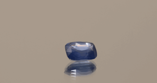 Natural Sri Lanka Blue sapphire gemstone, 1.07 carat, cushion cut, blue color, unheated, loose gemstone, dimensions 6.49 × 4.87 × 3.39 mm, origin Sri Lanka, AIG certified.