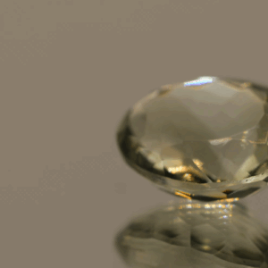 Natural prasiolite gemstone, 11.82 carat, oval cut, pale green color, untreated, loose gemstone, dimensions 16.8 × 13.4 × 8.3 mm, ideal for fine jewelry.