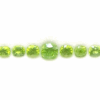Yellow Peridot Bracelet Set with 13 natural peridots totaling 16.9 carats in cushion cut