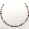 Multicolored Spinel Necklace Set with 34 natural spinels totaling 30 carats in oval cut