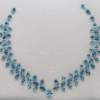 Blue Zircon Necklace Set Neon Blue - High Carat Gemstone Jewelry