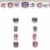 Multicolored Spinel set Stone Bracelet and Earrings Set with 21 natural spinels totaling 16 carats in octagon cut