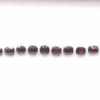 Deep Red Spinel Bracelet Set with 12 natural spinels totaling 9 carats in cushion cut