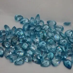 NEON BLUE ZIRCON PEAR 63 CT