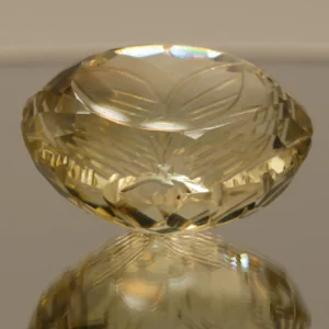 LEMON QUARTZ OVAL 72.6 CT