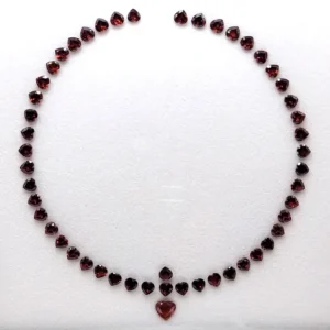 GARNET NECKLACE SET 50 CT (PZ9M9B39)